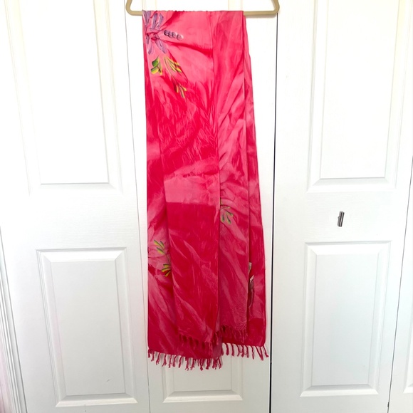 Sarong Wrap Tropical Batik 84” Long - Picture 5 of 6